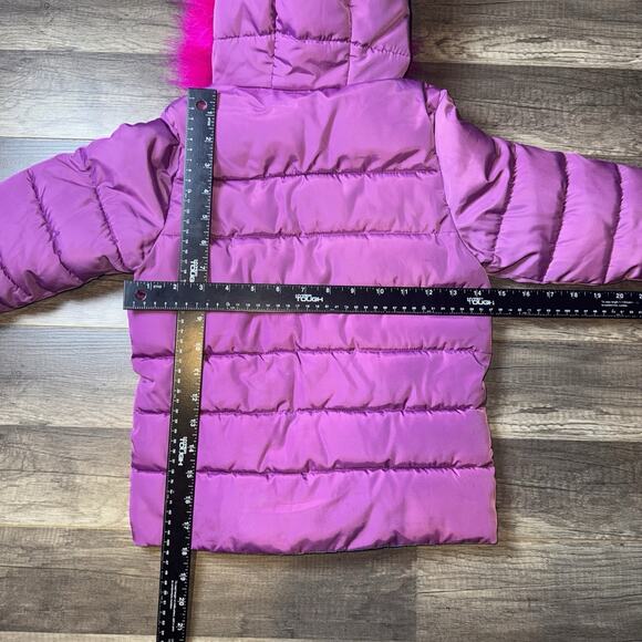 Trolls POPPY Puffer Jacket Coat Hoodie Size 6 Pink - Picture 5 of 5
